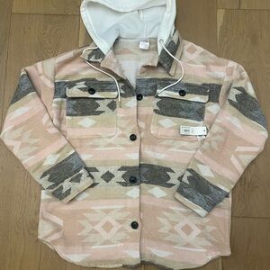 Women’s Aztec Hooded Shacket
